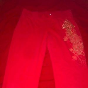 Y2K Red Sxy Low Rise Bootcut Pants
